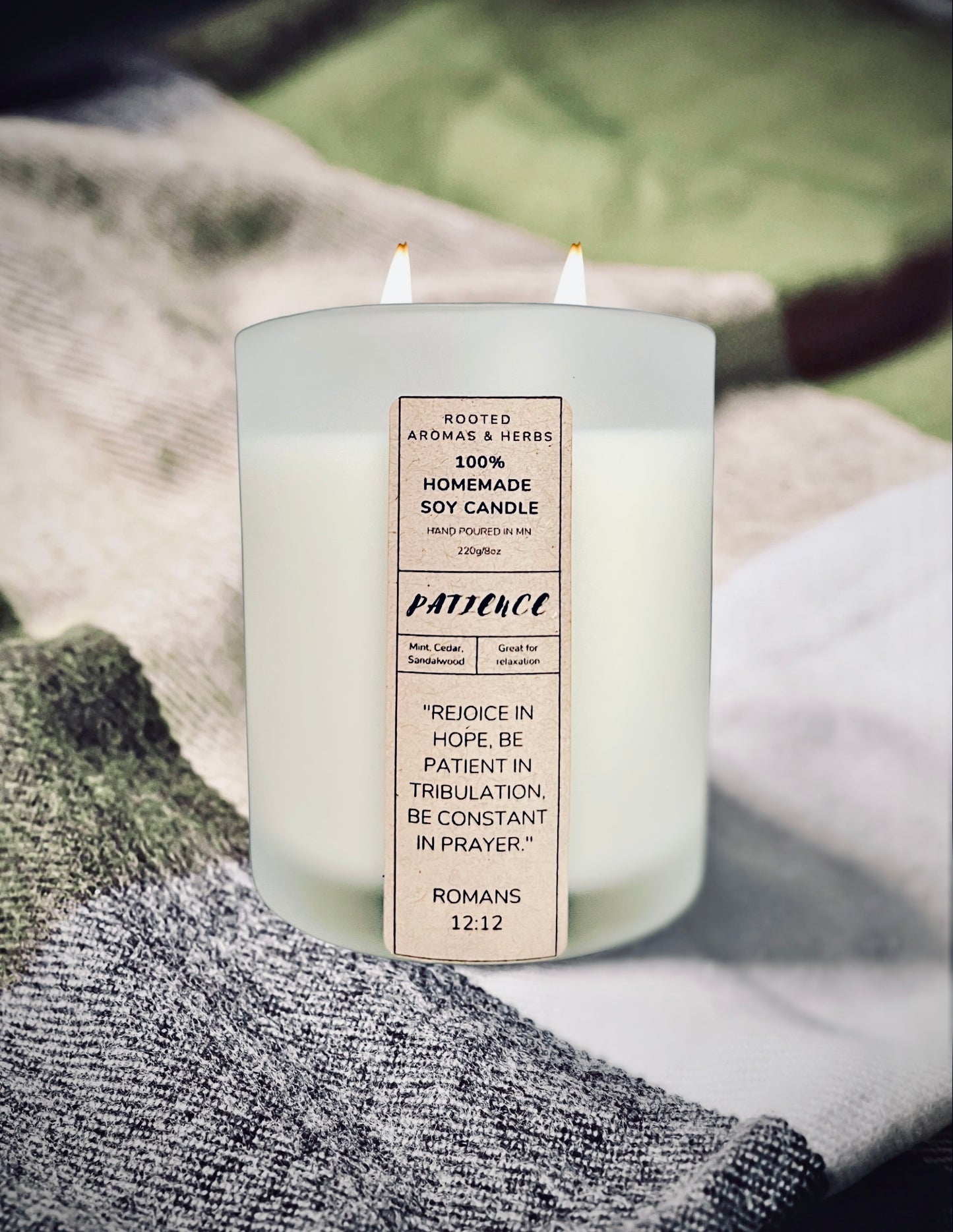 Patience Meditation Candle
