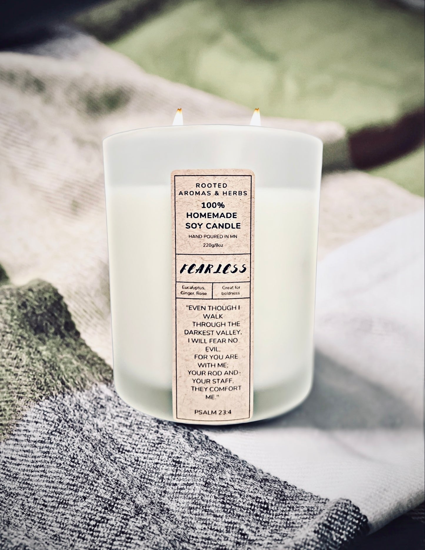 Fearless Meditation Candle