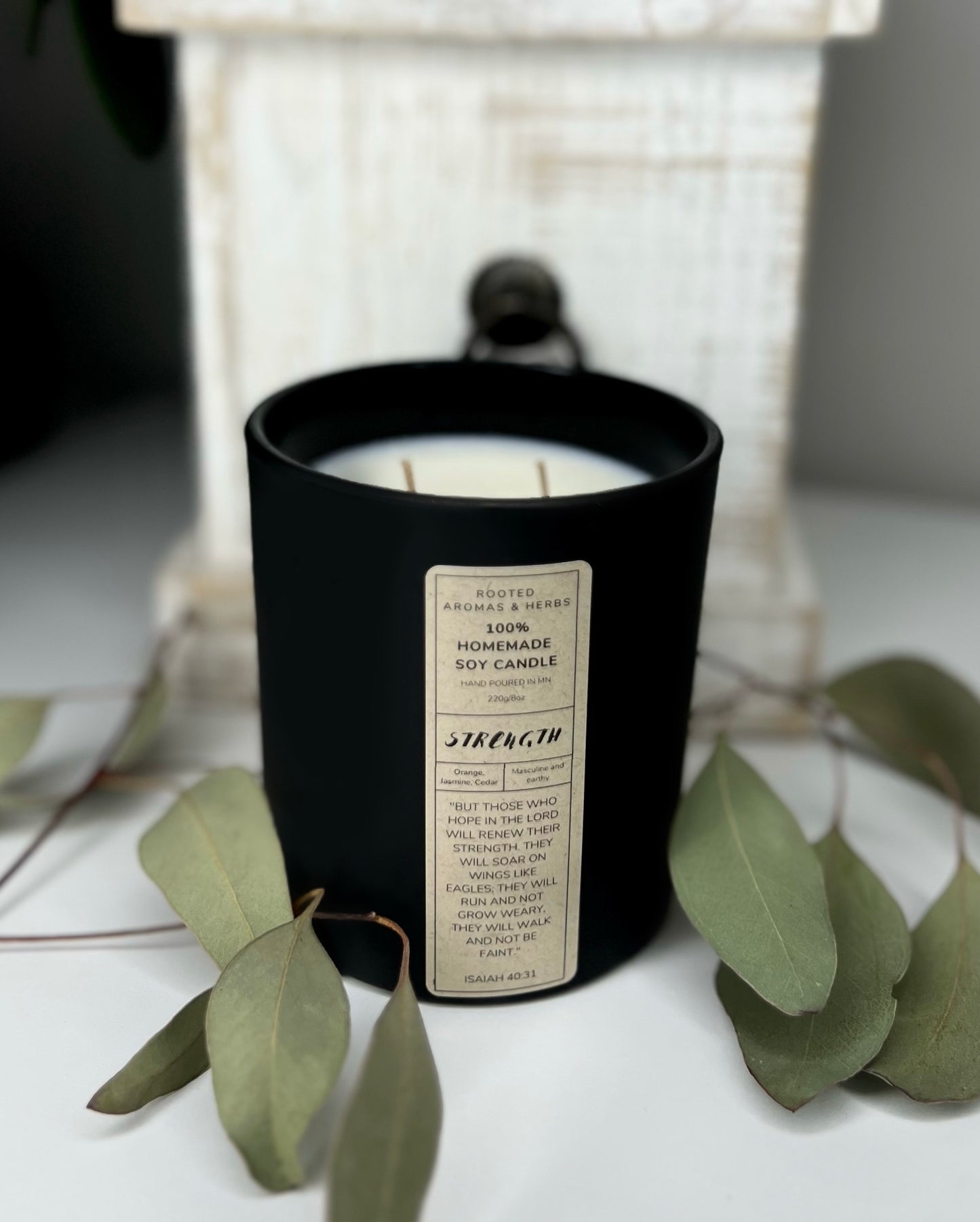 Strength Meditation Candle